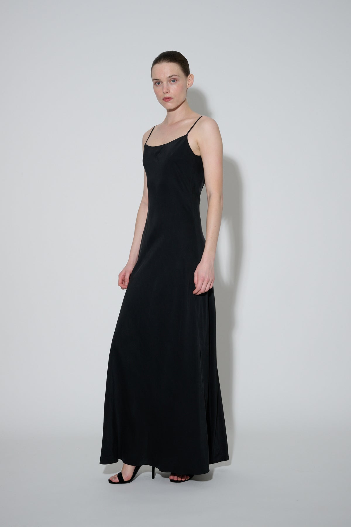 Low Back Slip Dress Black