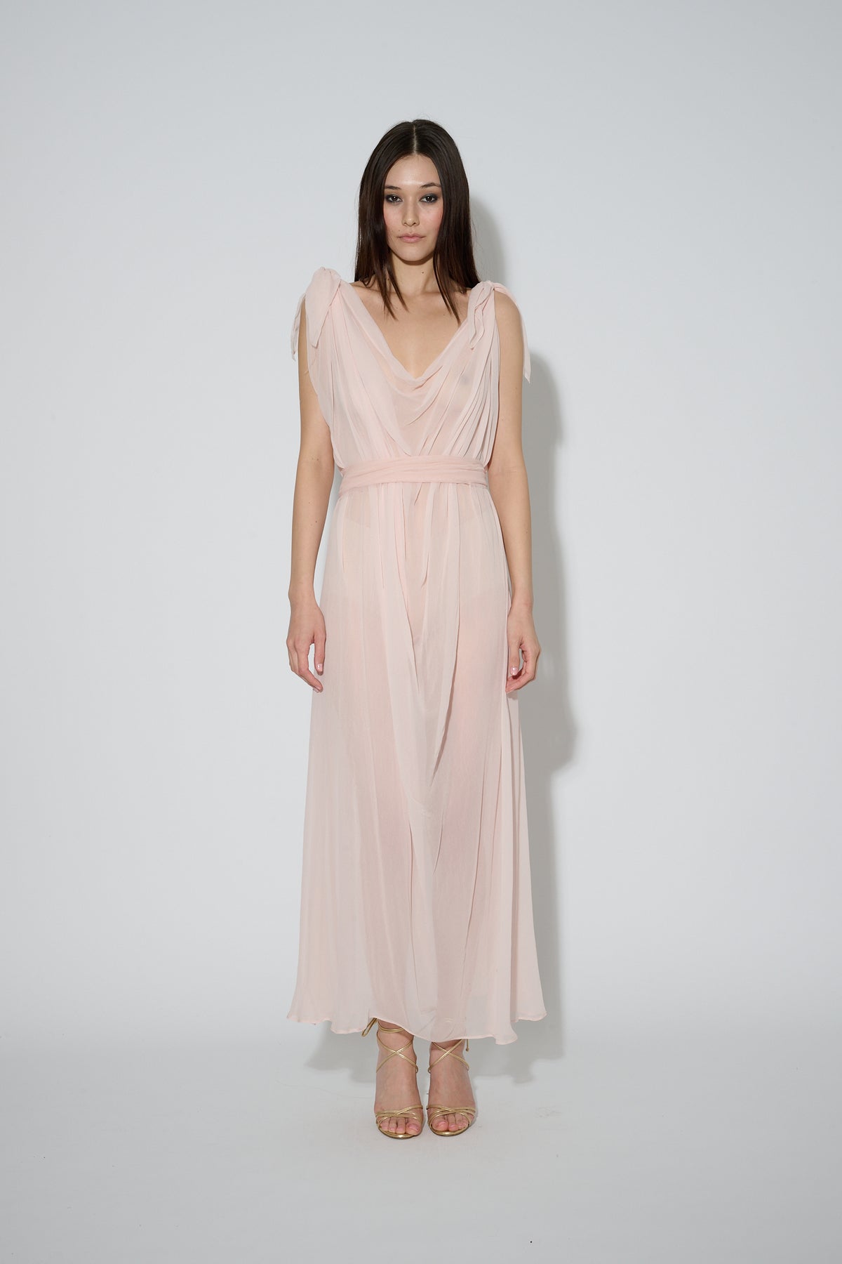 Chiffon Goddess Dress Pink