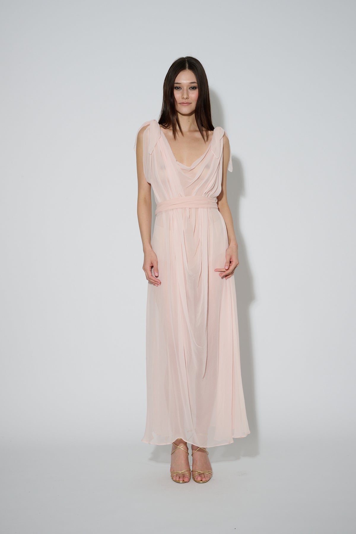 Chiffon Goddess Dress Pink