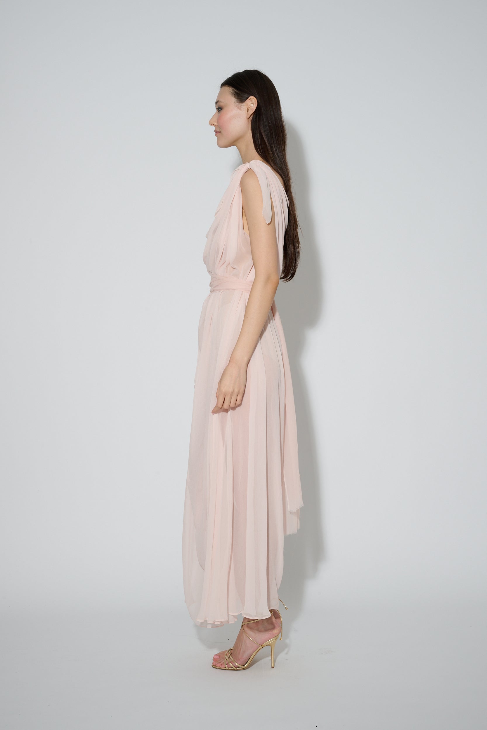 Chiffon Goddess Dress Pink