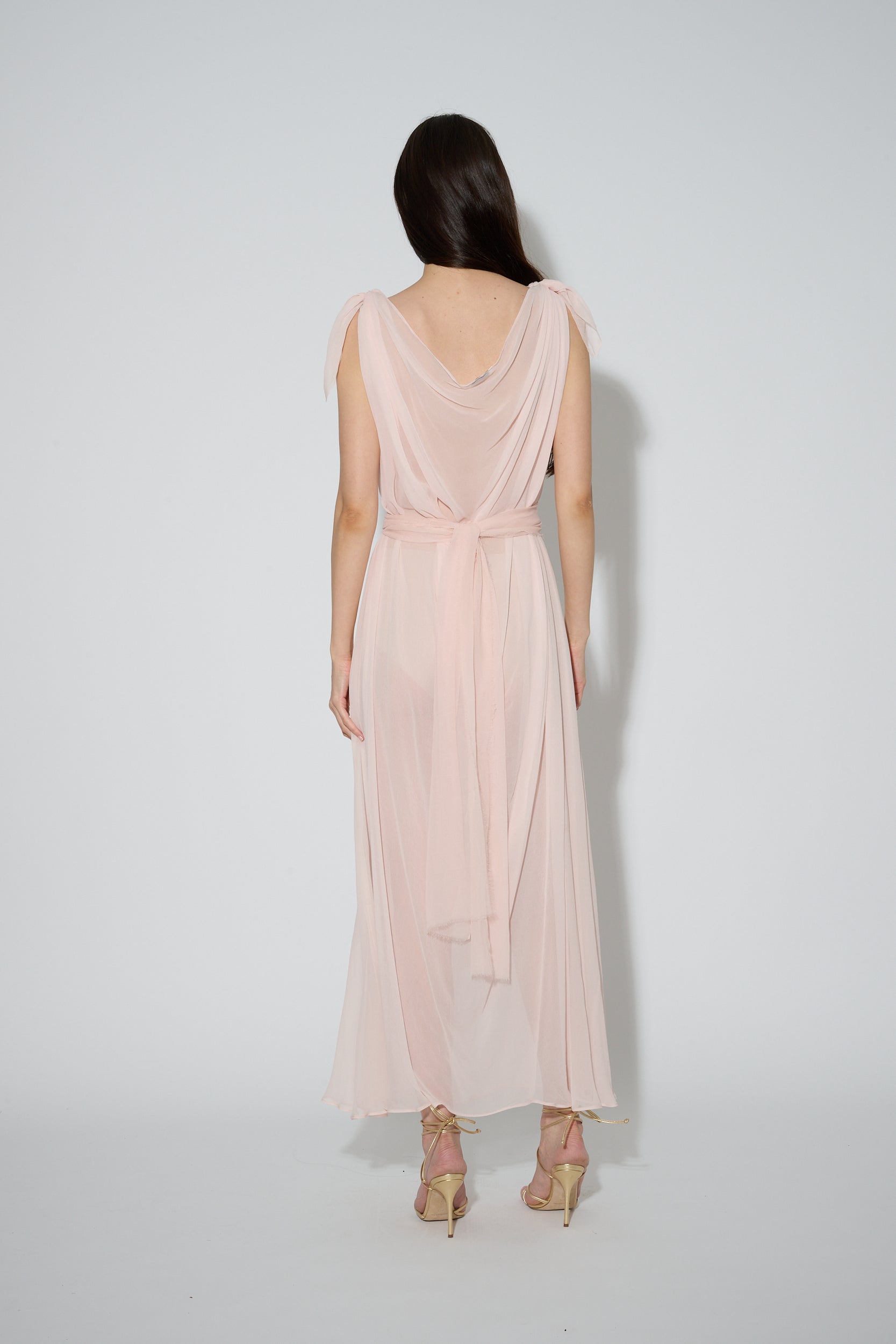 Chiffon Goddess Dress Pink