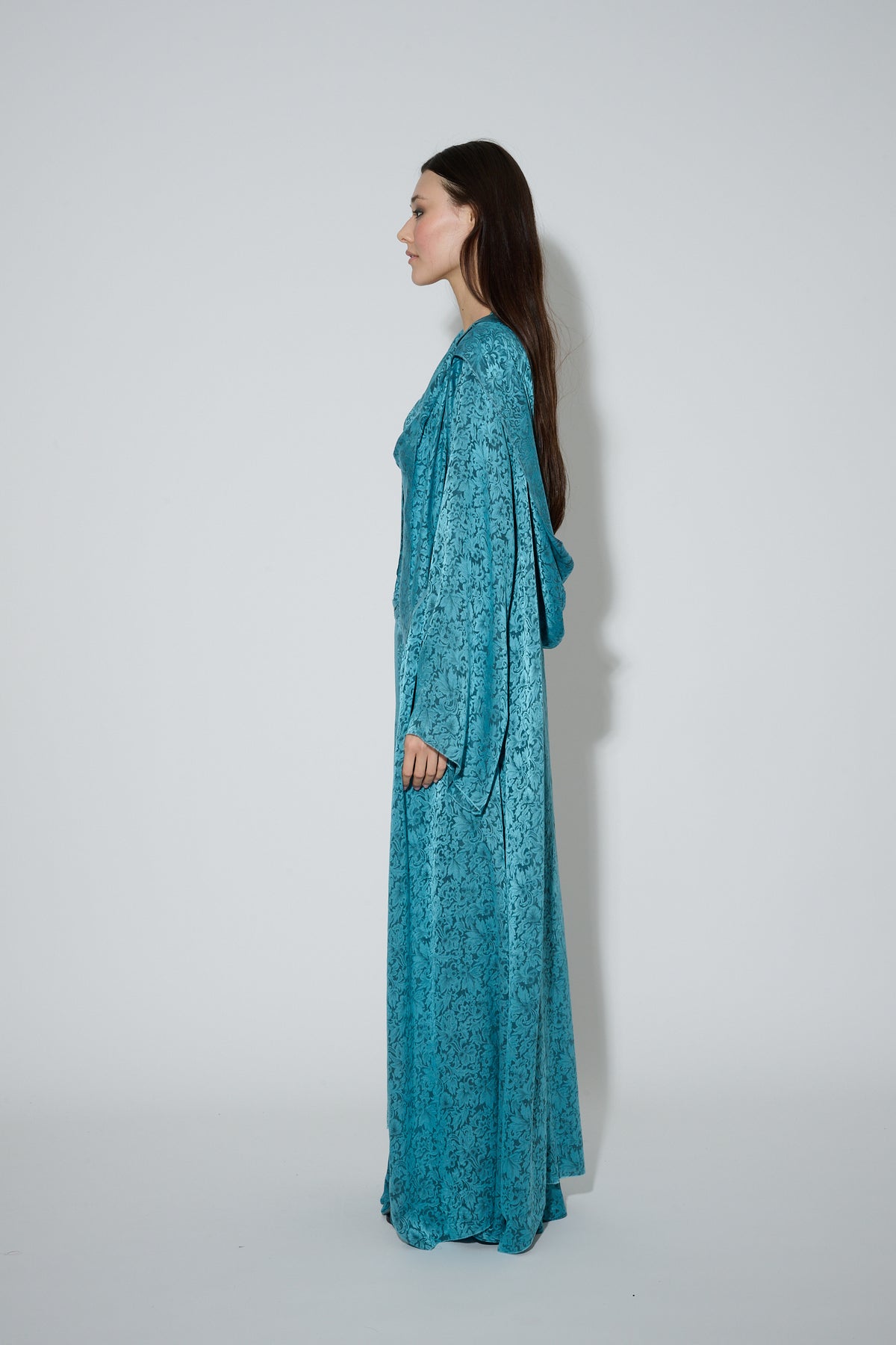Jacquard Silk Coat