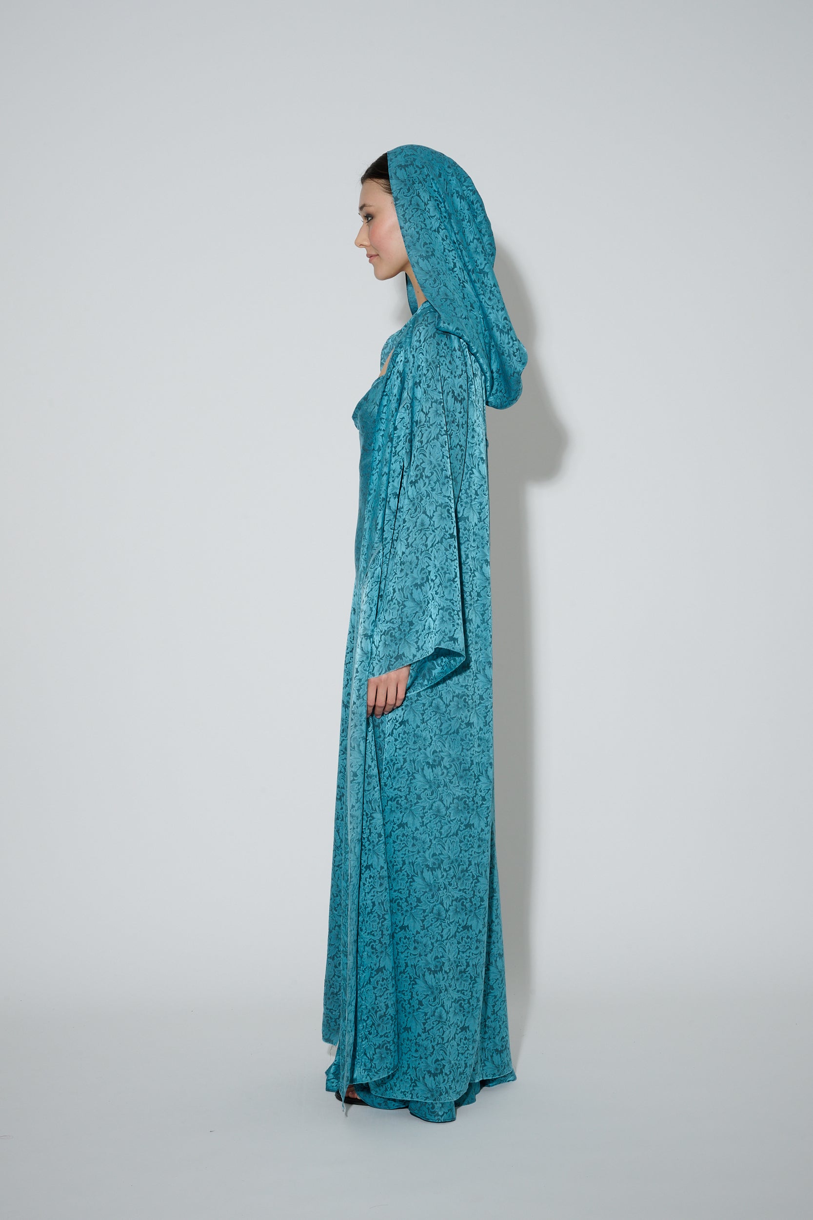 Jacquard Silk Coat