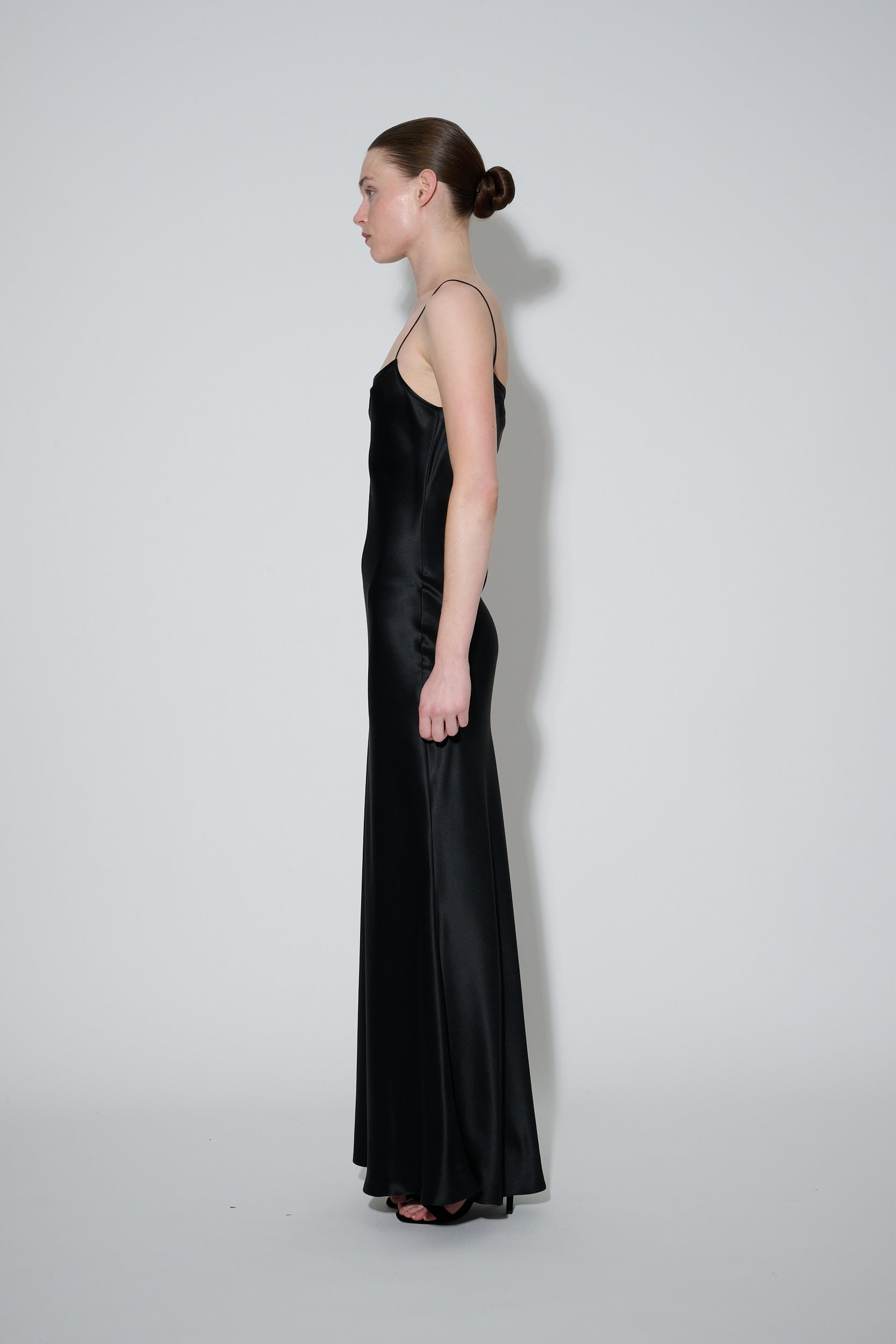 JaneBooke Dresses Thin Strap Slip Dress Black