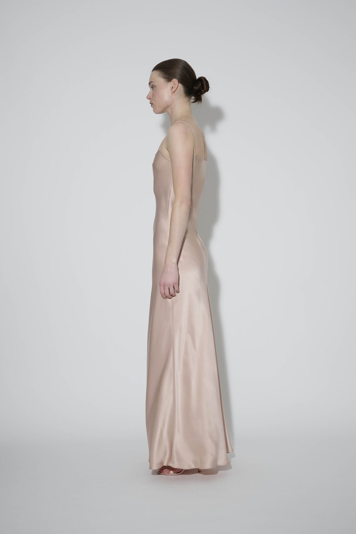 JaneBooke Dresses Thin Strap Slip Dress Blush