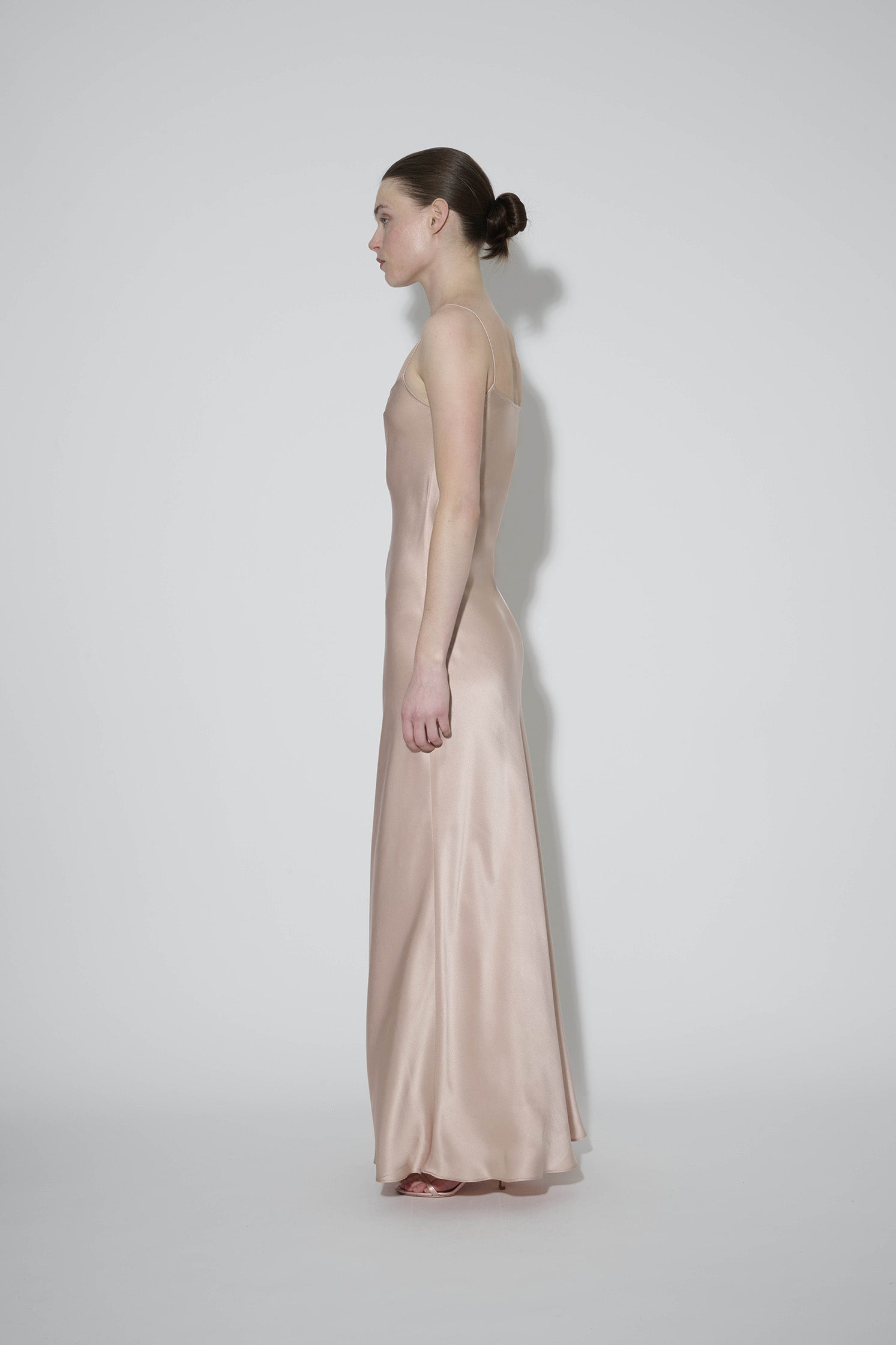 JaneBooke Dresses Thin Strap Slip Dress Blush