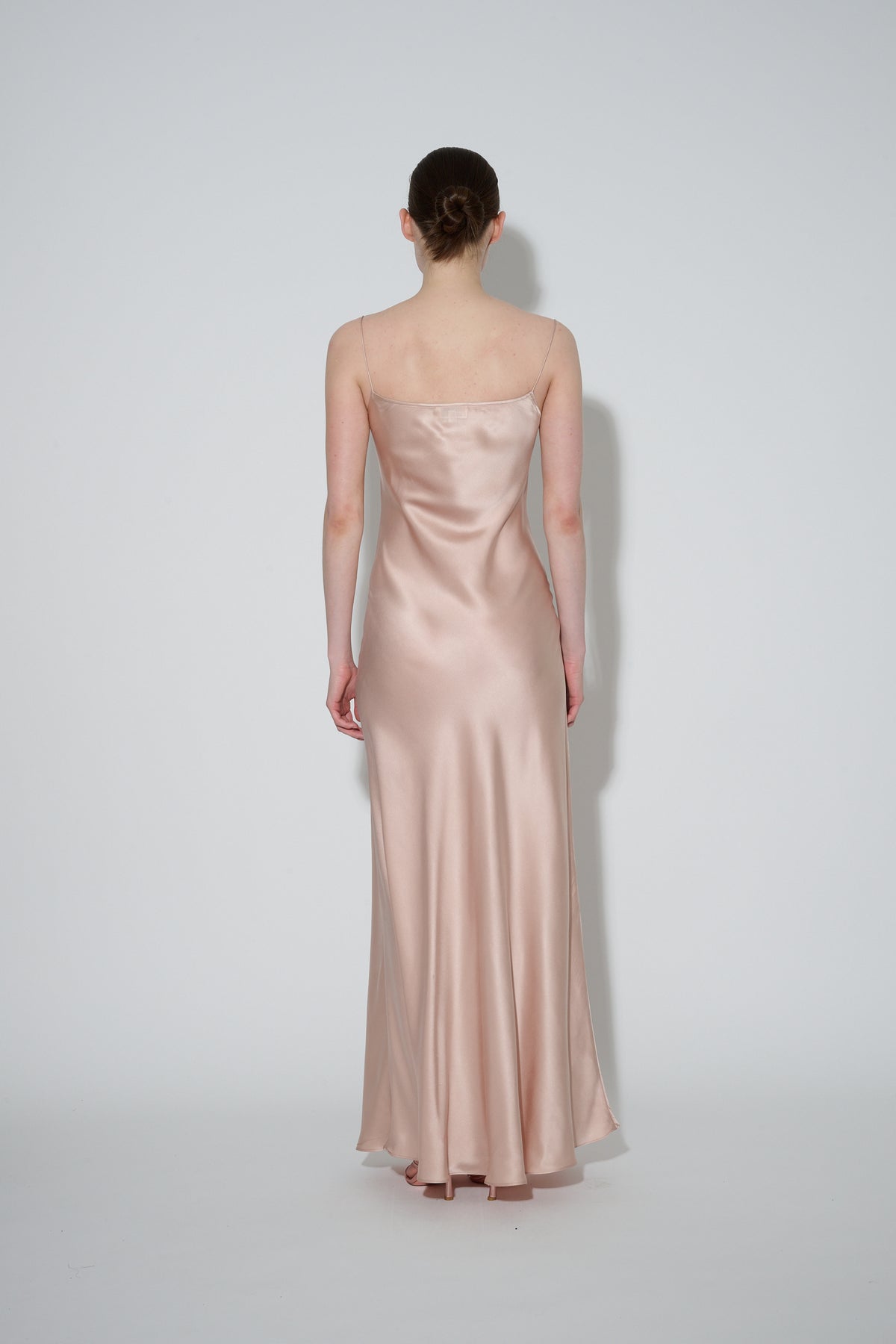 JaneBooke Dresses Thin Strap Slip Dress Blush