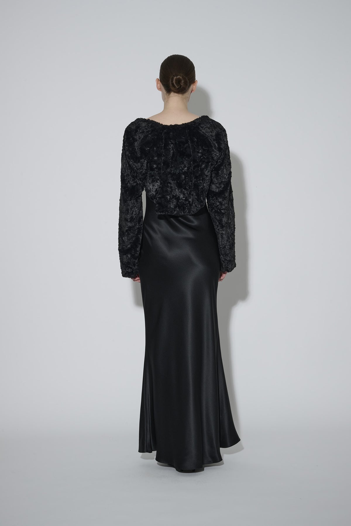 JaneBooke Jacket Faux Fur Bolero Black