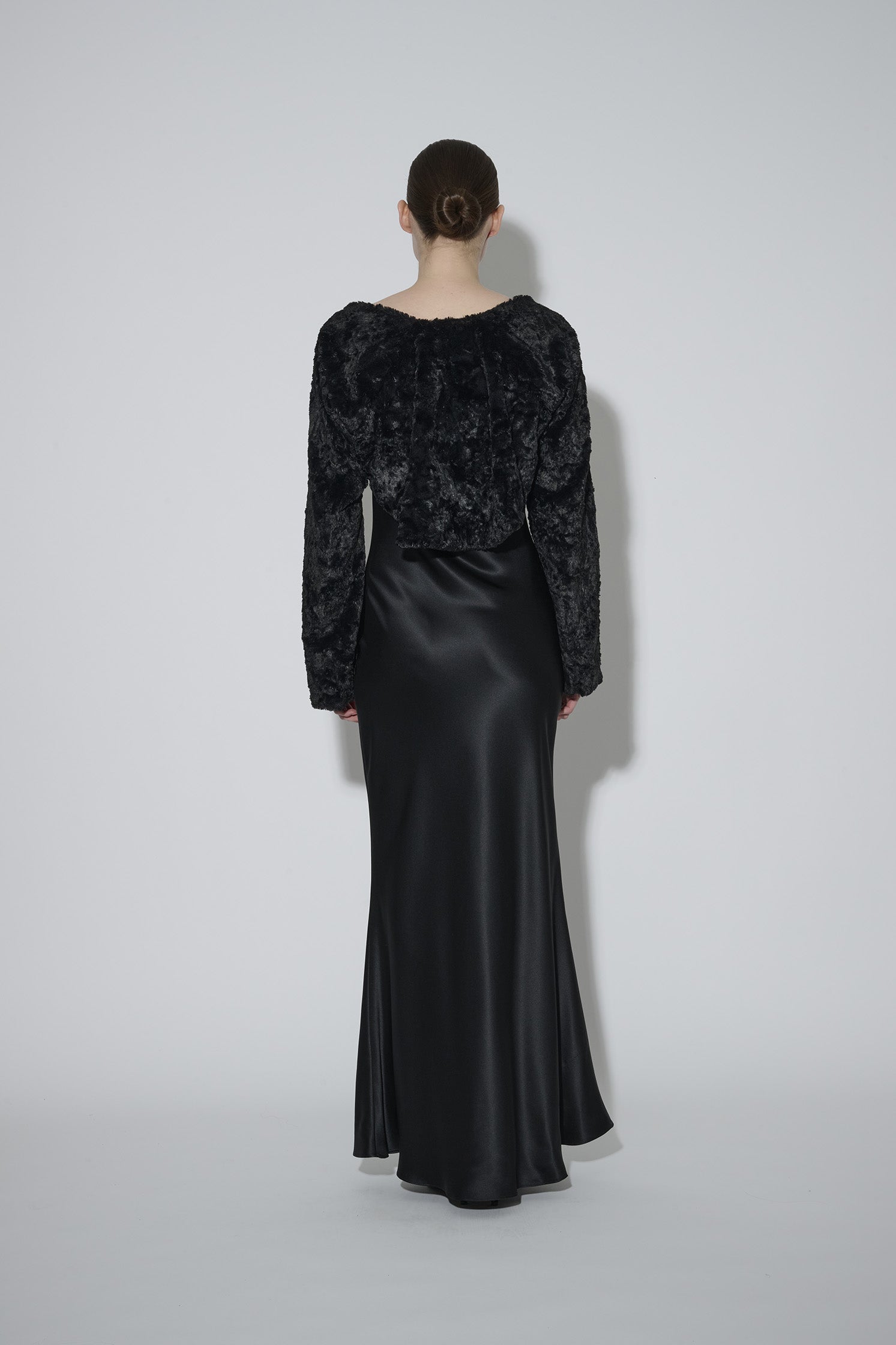 JaneBooke Jacket Faux Fur Bolero Black