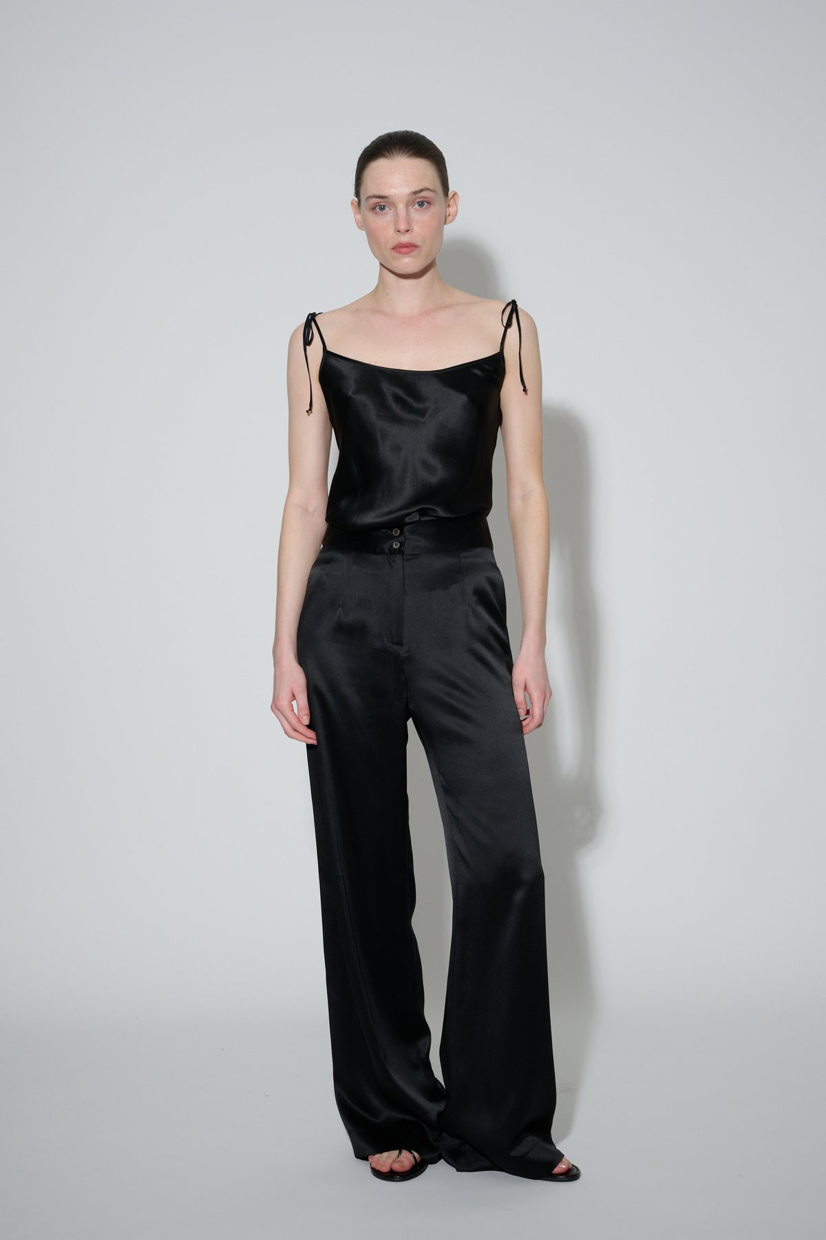JaneBooke Silk Trouser Black
