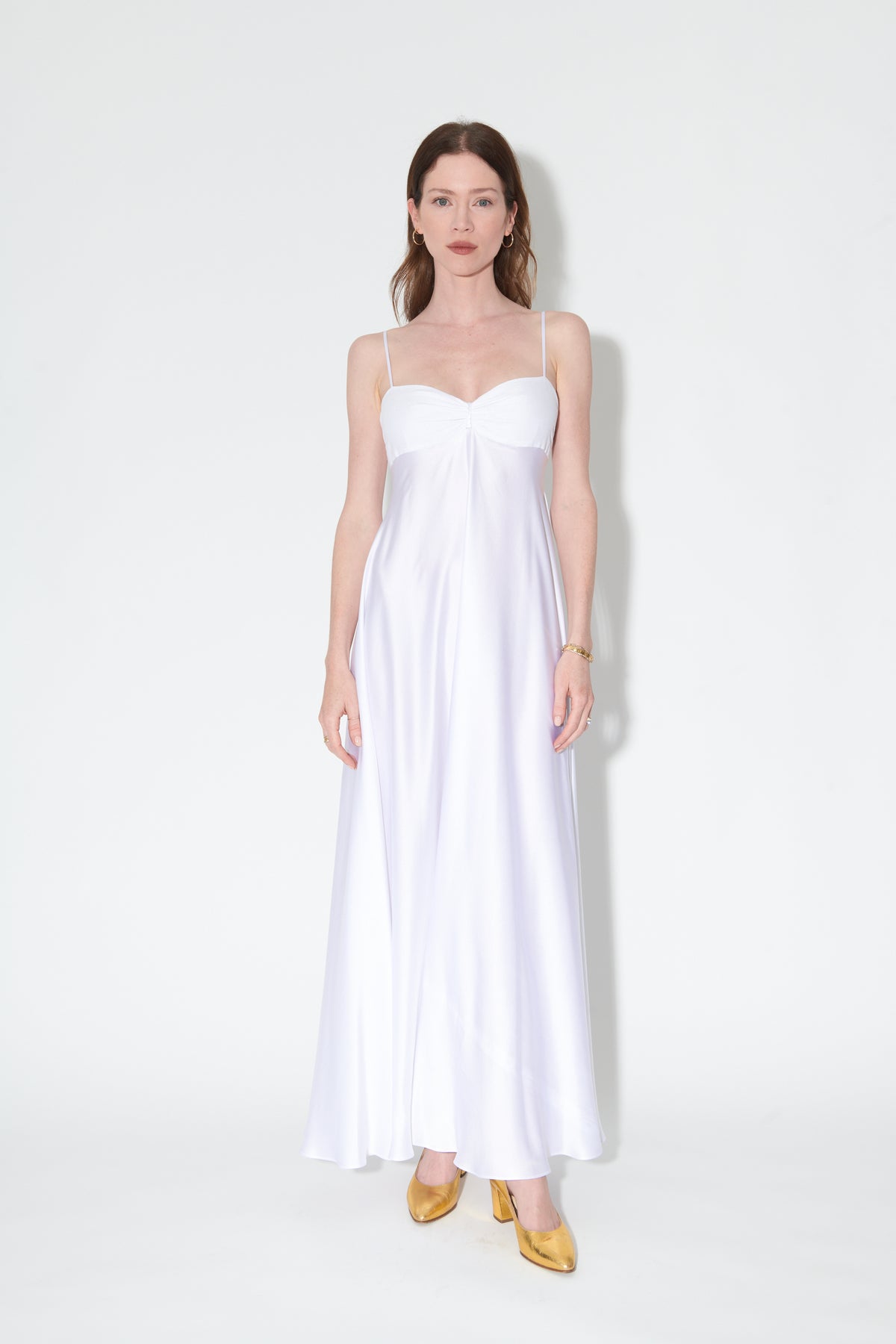 Bandeau Dress in White